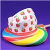 Order  Sweet Treat Ribbon - 10mm White/Strawberries